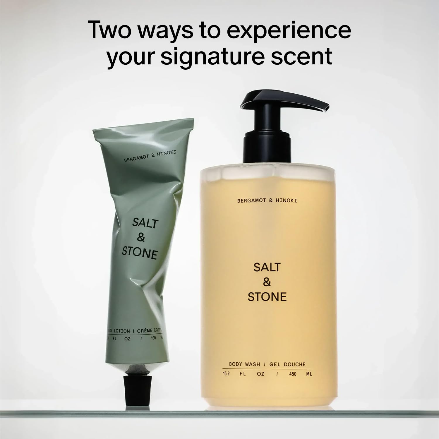 Salt & Stone Bergamot & Hinoki Body Wash & Lotion