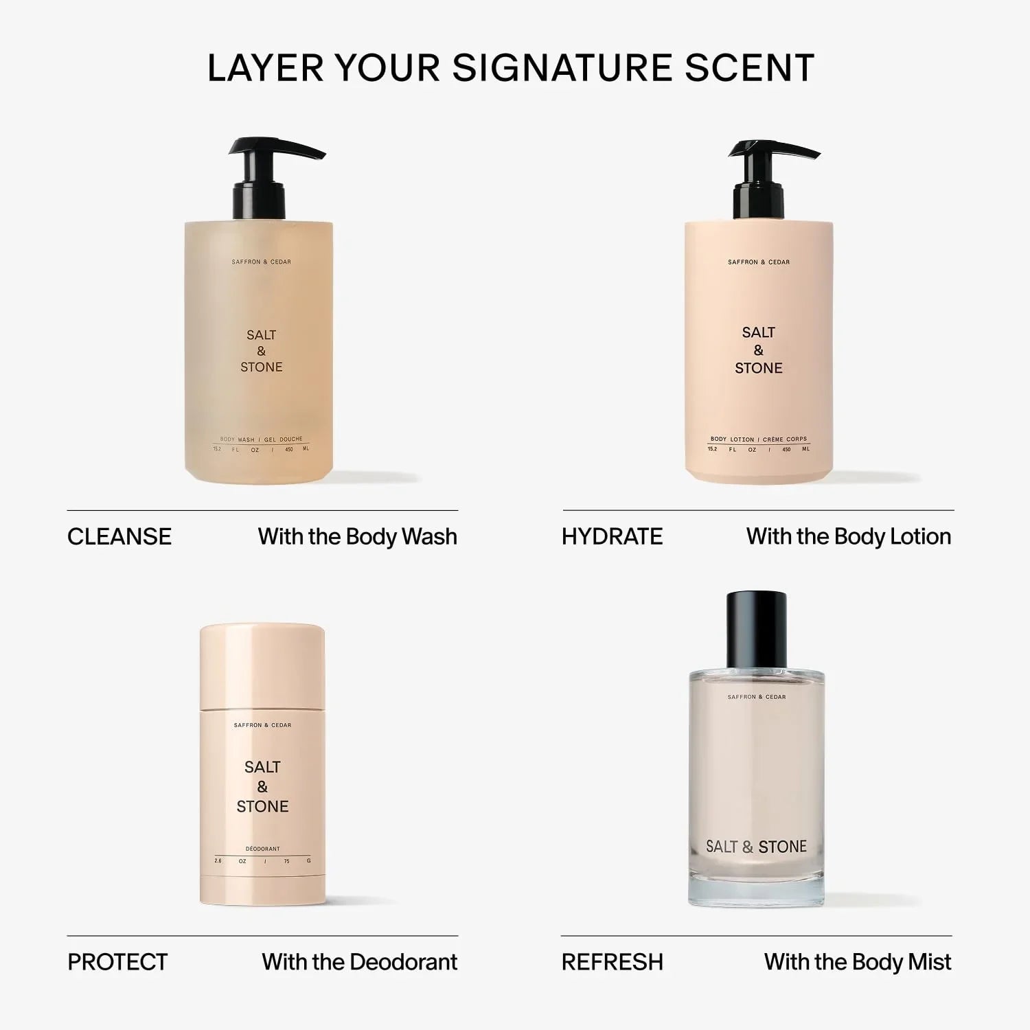 Salt & Stone Saffron & Cedar Body Mist