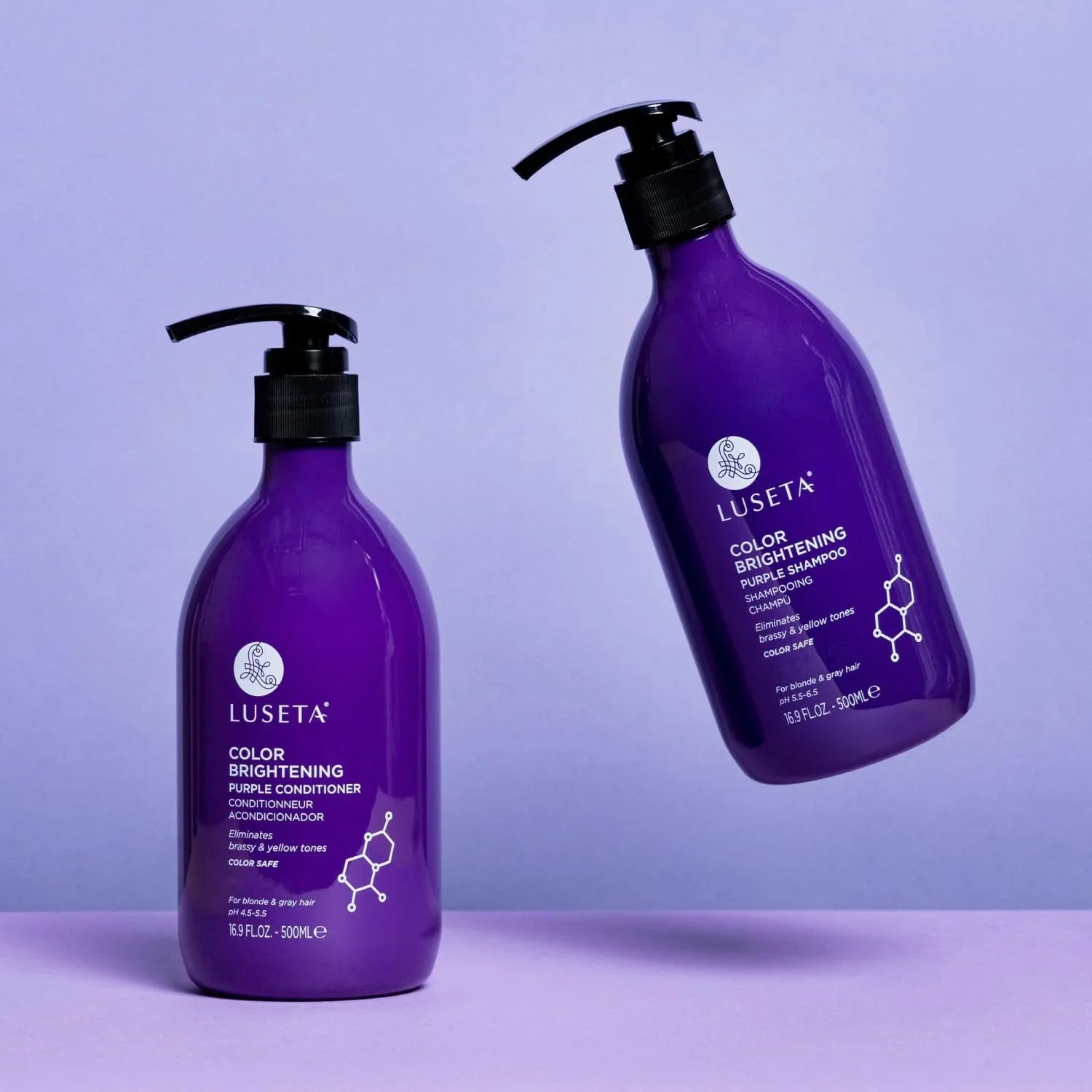 L LUSETA Purple Shampoo and Conditioner Set