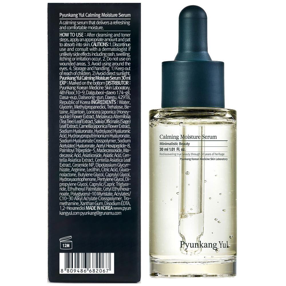 Pyunkang Yul Calming Moisture Serum with Centella Asiatica, Tea Tree, Hyaluronic Acid, Ceramide
