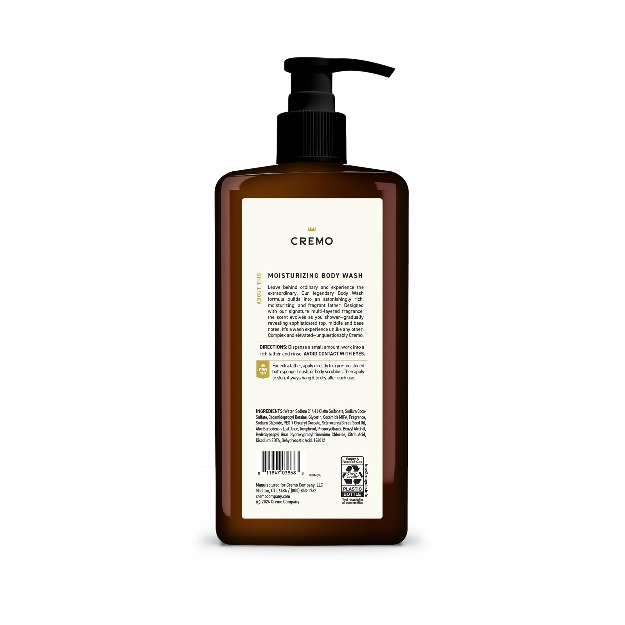 Cremo Spice & Black Vanilla Body Wash