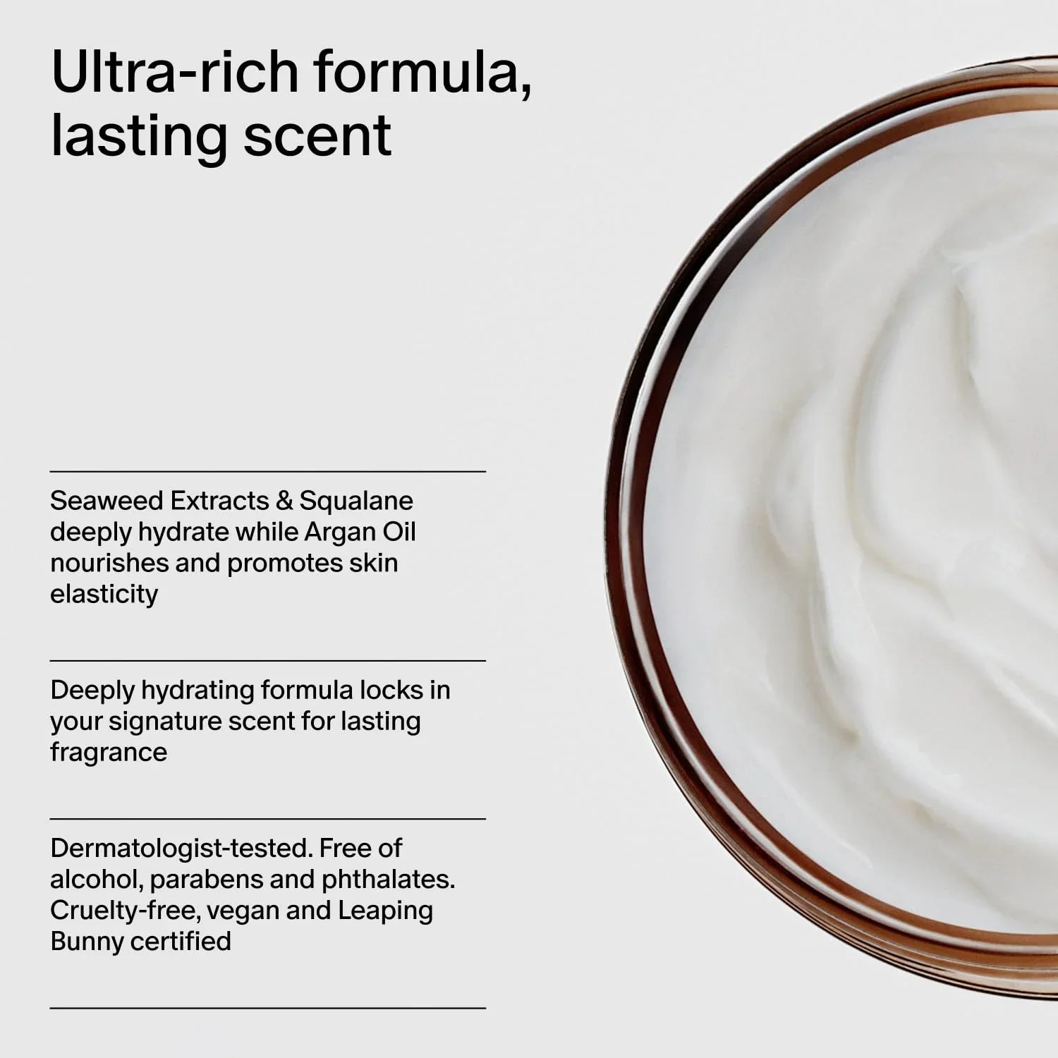 Salt & Stone Body Cream – Santal & Vetiver with Seaweed Extracts, Spirulina & Squalane (6.7 fl oz)