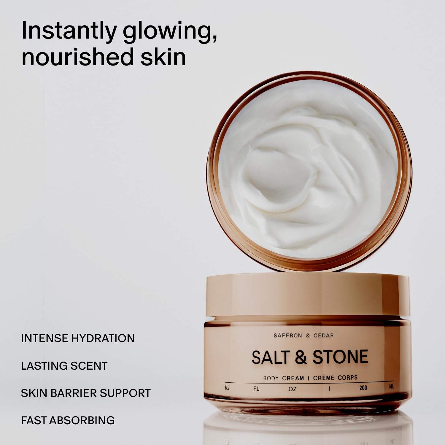 Salt & Stone Saffron & Cedar Body Cream