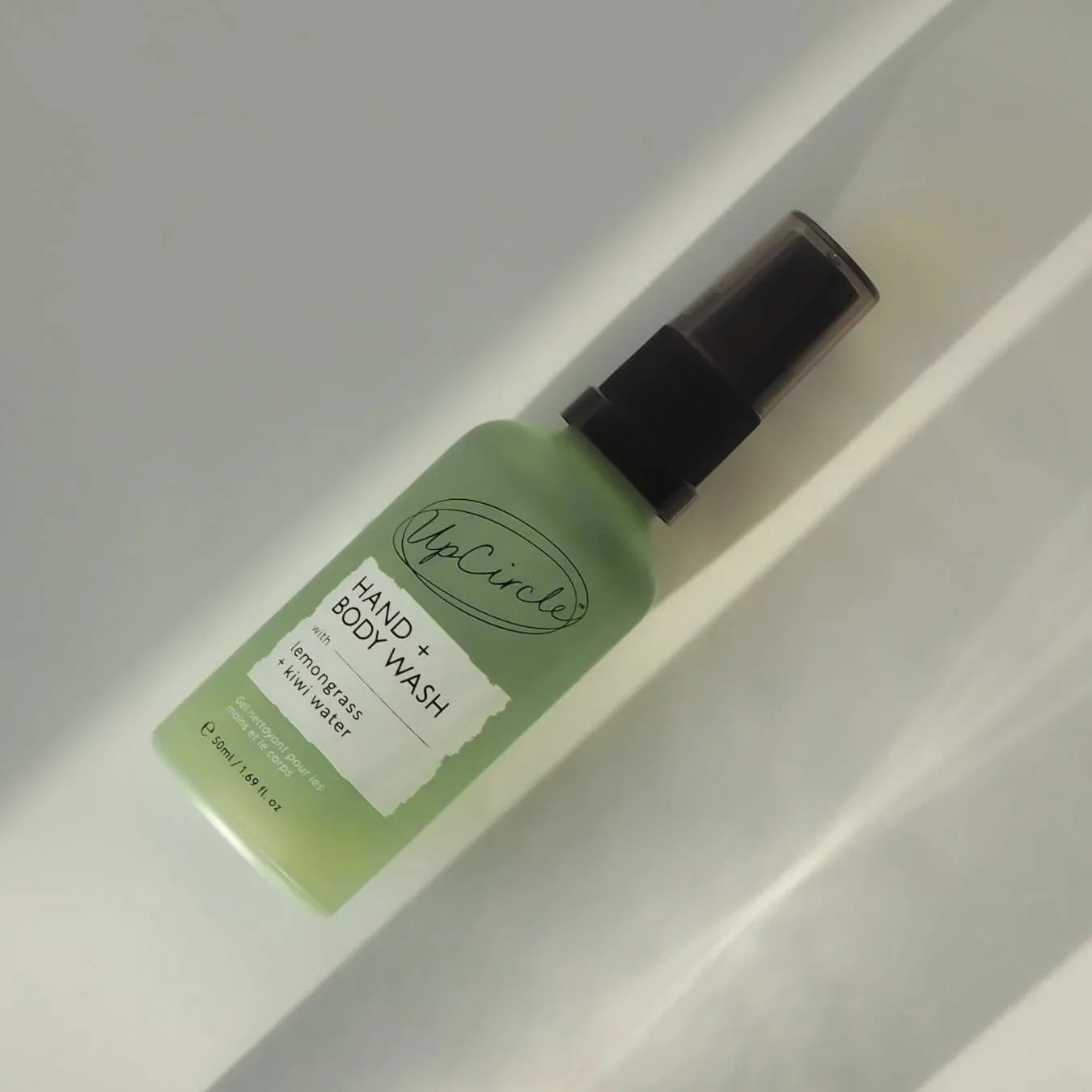 UpCircle Natural Hand + Body Wash with Lemongrass - Travel Size