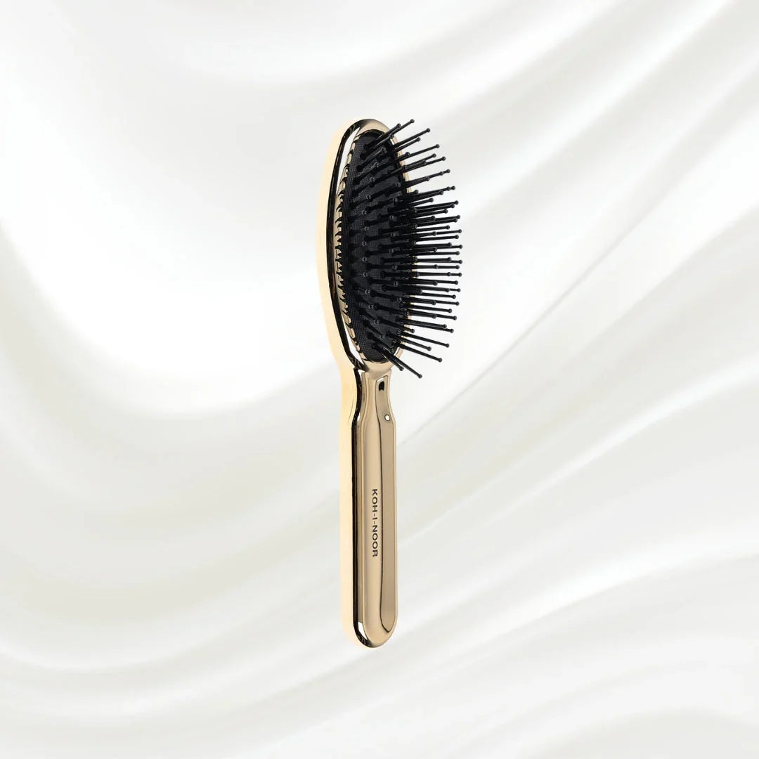 KOH-I-NOOR Metallic Pneumatic Oval Synthetic Pin Hairbrush