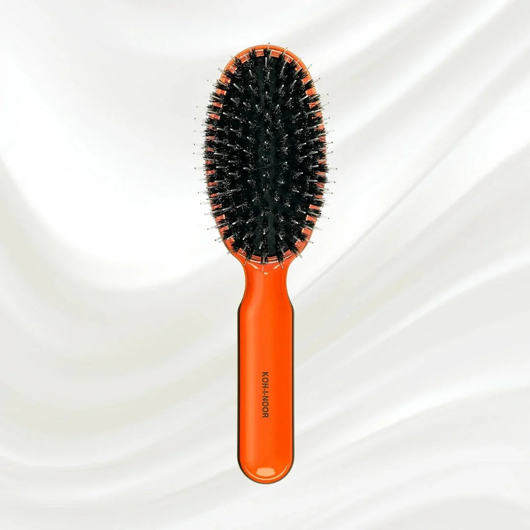 KOH-I-NOOR All Seasons Mixed Bristle Brush - Boar & Nylon for Normal to Thick Hair