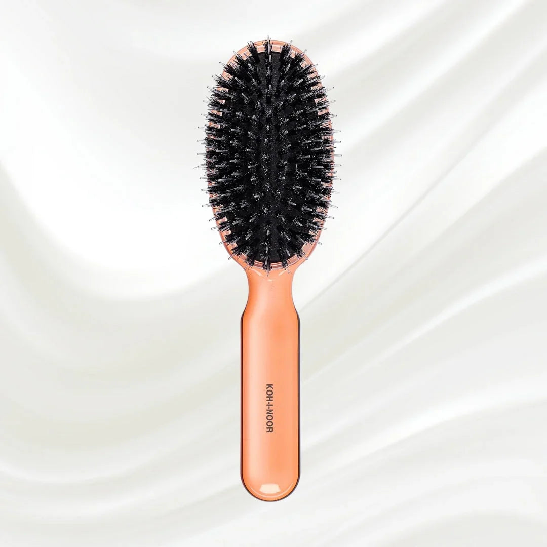 KOH-I-NOOR All Seasons Mixed Bristle Brush - Boar & Nylon for Normal to Thick Hair