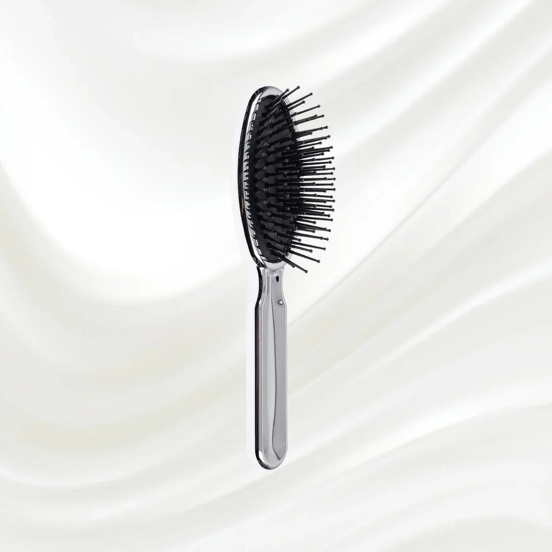 KOH-I-NOOR Metallic Pneumatic Oval Synthetic Pin Hairbrush