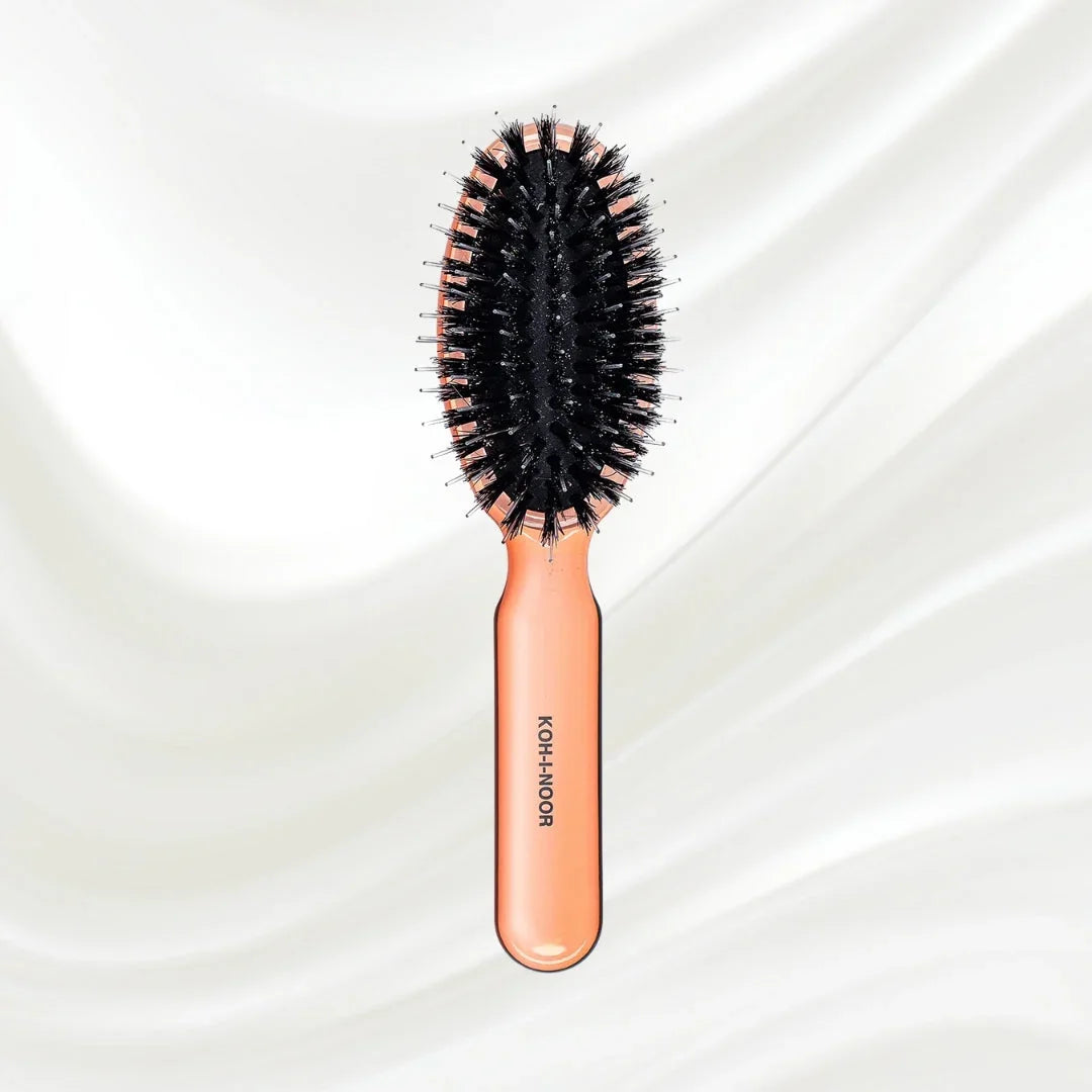 KOH-I-NOOR All Seasons Mixed Bristle Brush - Boar & Nylon for Normal to Thick Hair