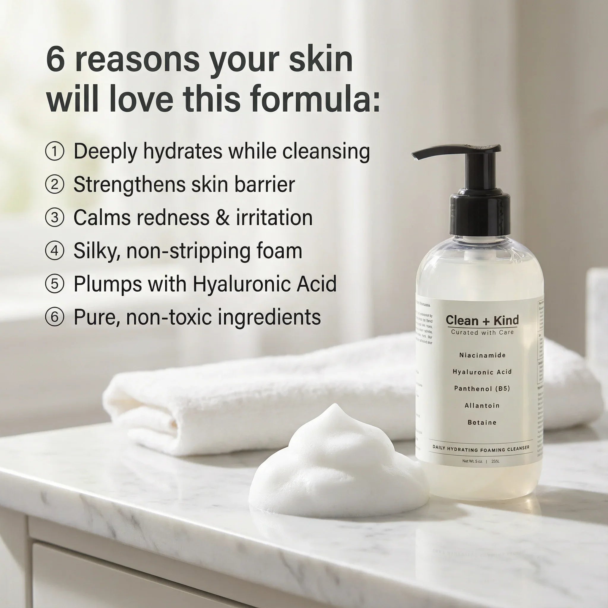 Clean + Kind Daily Facial Cleanser