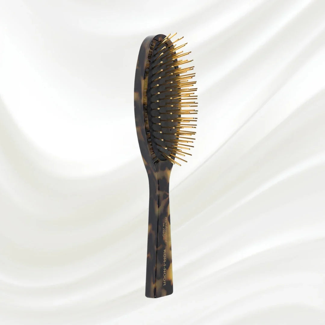 KOH-I-NOOR Luxury Pneumatic Hair Brush - Gold Pins & Cellulose Acetate