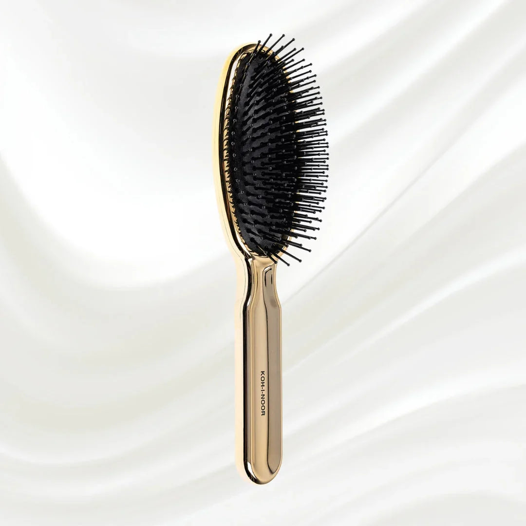KOH-I-NOOR Metallic Pneumatic Oval Synthetic Pin Hairbrush