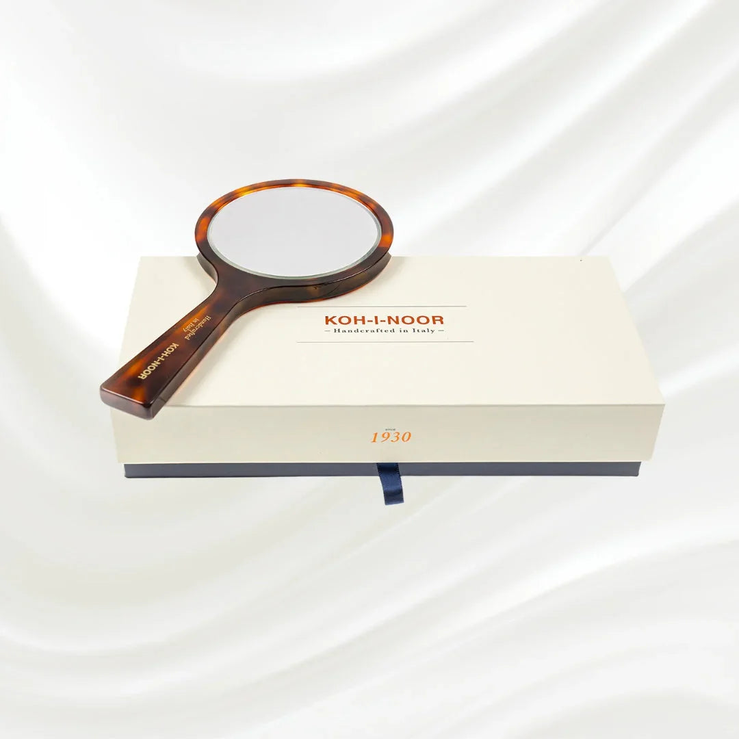 KOH-I-NOOR Luxury Hand Mirror - Classic Tortoiseshell