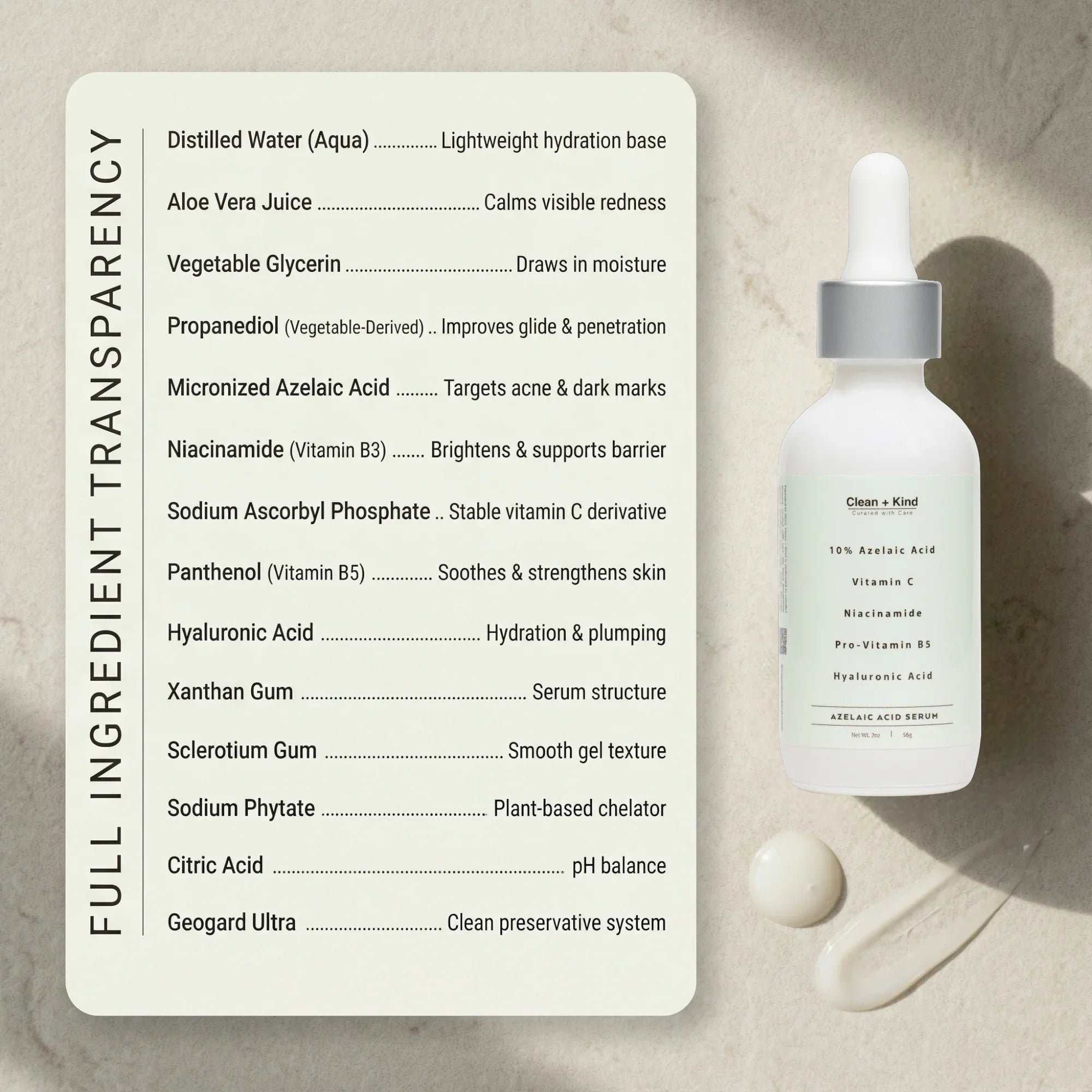 Clean + Kind Azelaic Face Serum