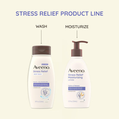 Aveeno Lavender Stress Relief Body Lotion - Image 4