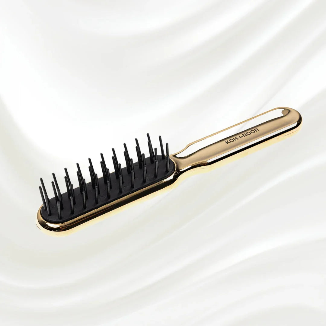 KOH-I-NOOR Metallic Pneumatic Synthetic Pin Styling Hairbrush