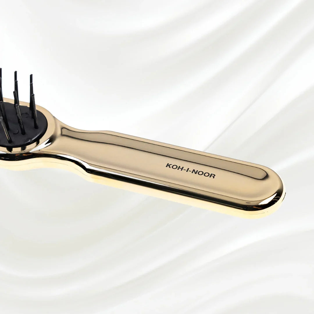 KOH-I-NOOR Metallic Pneumatic Synthetic Pin Styling Hairbrush