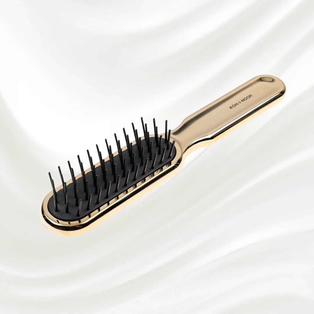 KOH-I-NOOR Metallic Pneumatic Synthetic Pin Styling Hairbrush