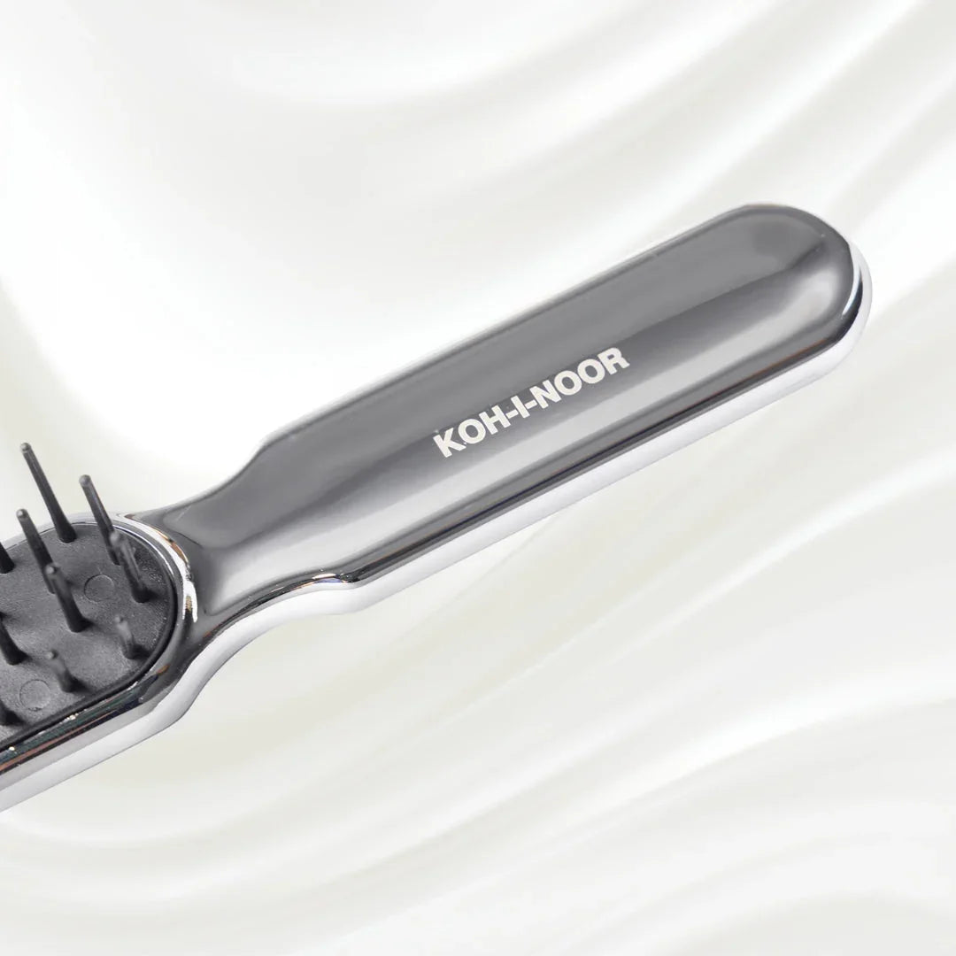KOH-I-NOOR Metallic Pneumatic Synthetic Pin Styling Hairbrush