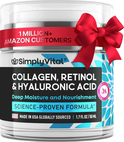SimplyVital Collagen, Retinol & Hyaluronic Acid Cream - Image 3