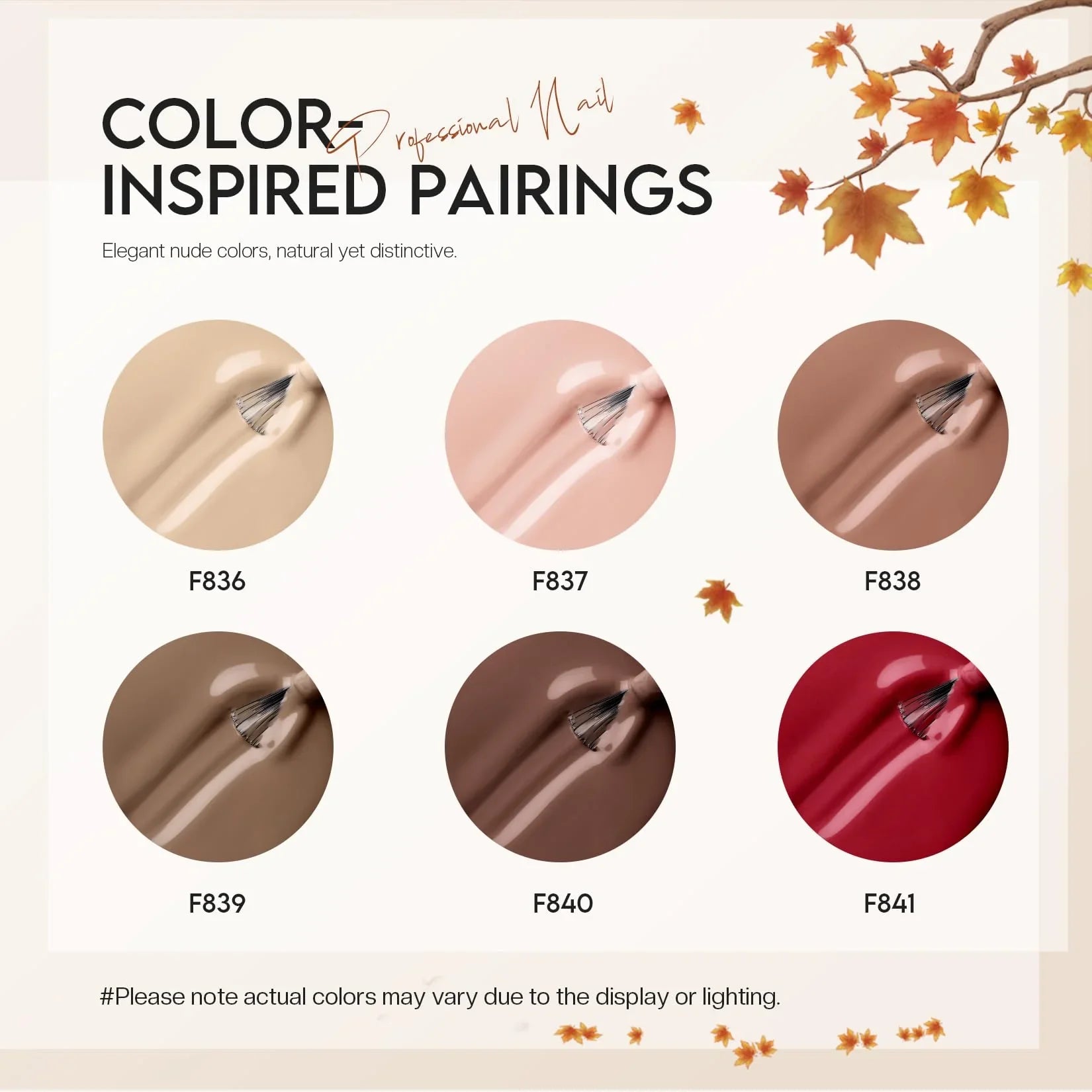 Morovan Nail Polish Set: Winter Nude Dark Chocolate