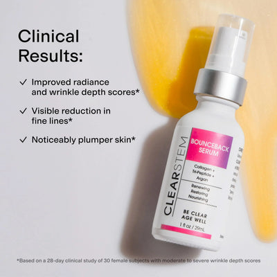 CLEARSTEM BOUNCEBACK Radiant Facial Serum - Peptide Serum - Image 2