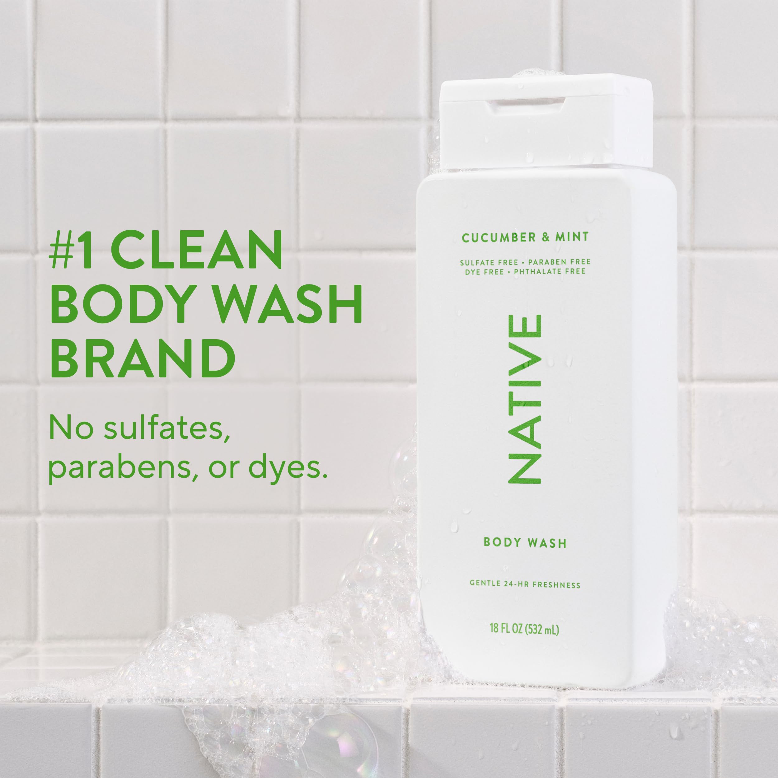 Native Cucumber & Mint Body Wash