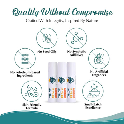Tallowbourn Moisturizing Tallow Lip Balm – Variety Pack – 3-Pack - Image 3