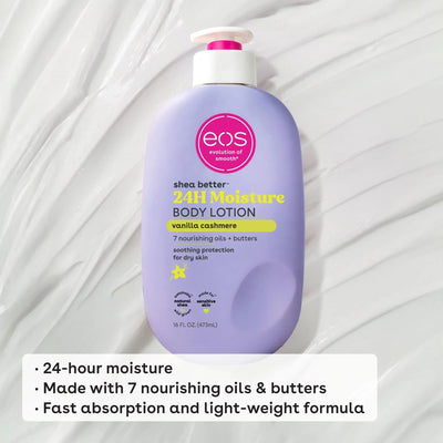 eos Shea Better Body Lotion Vanilla Cashmere 16 fl oz - Image 2