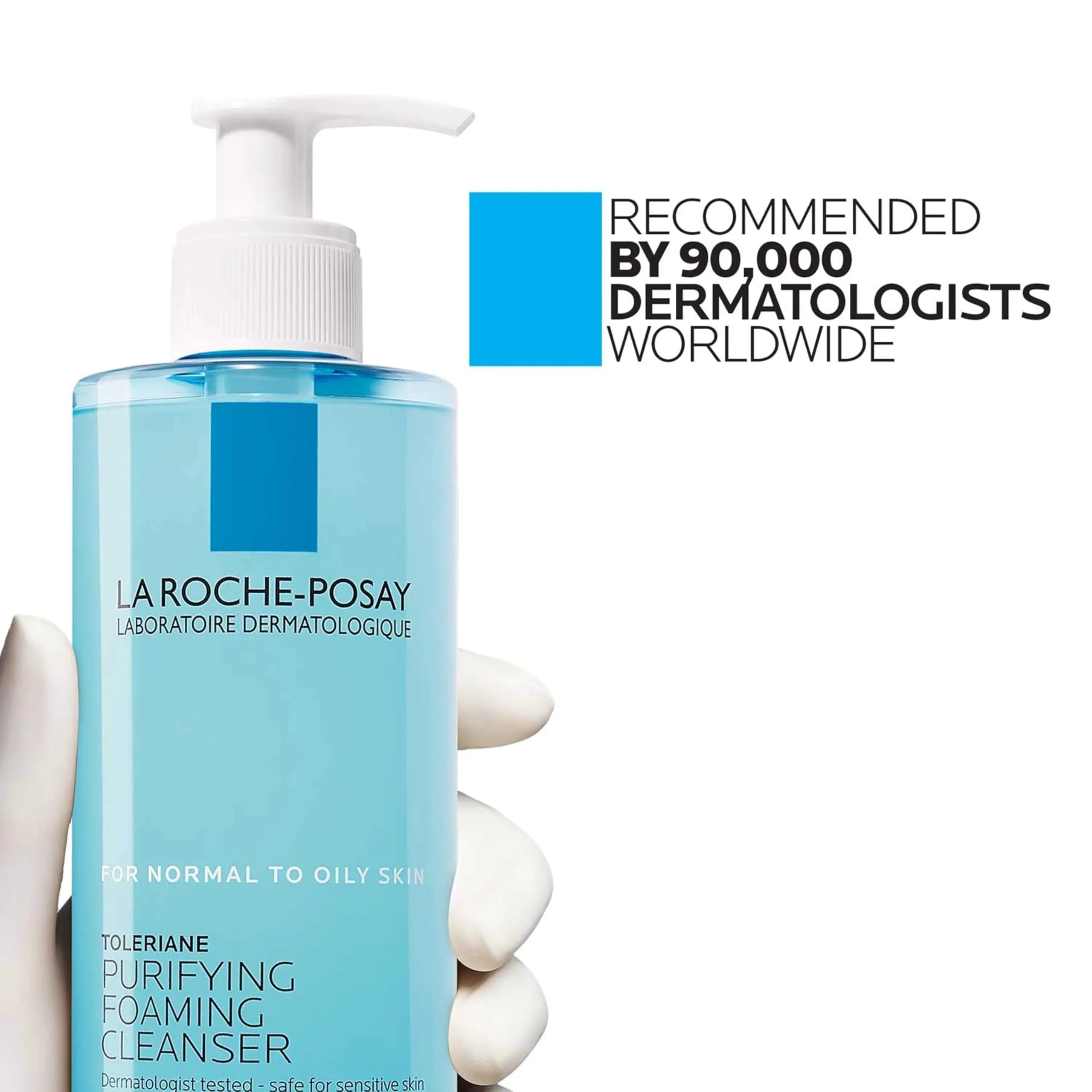 La Roche-Posay Toleriane Purifying Foaming Facial Cleanser, Oil Free Face Wash
