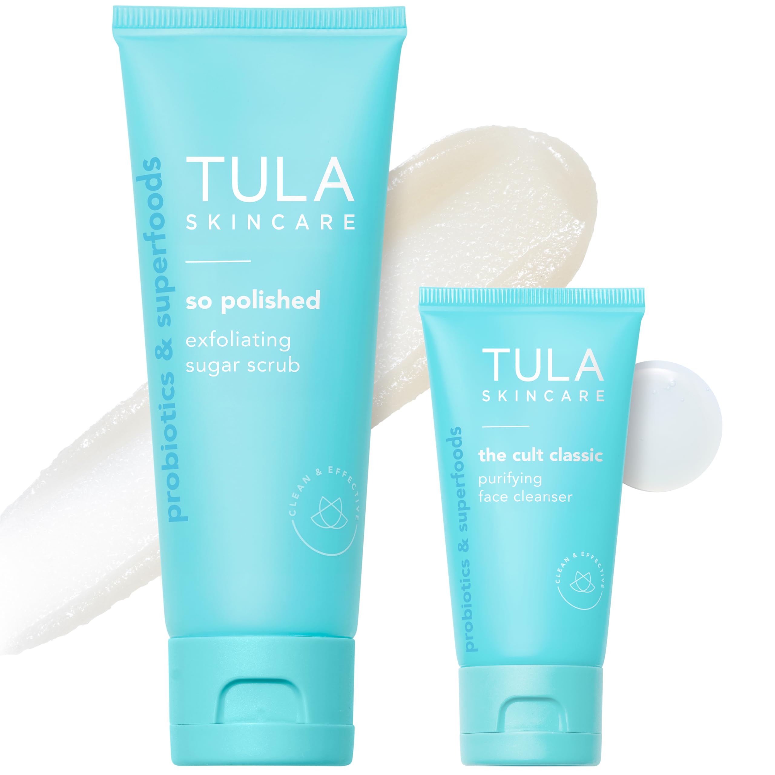 TULA Face Cleanser & Sugar Scrub Set