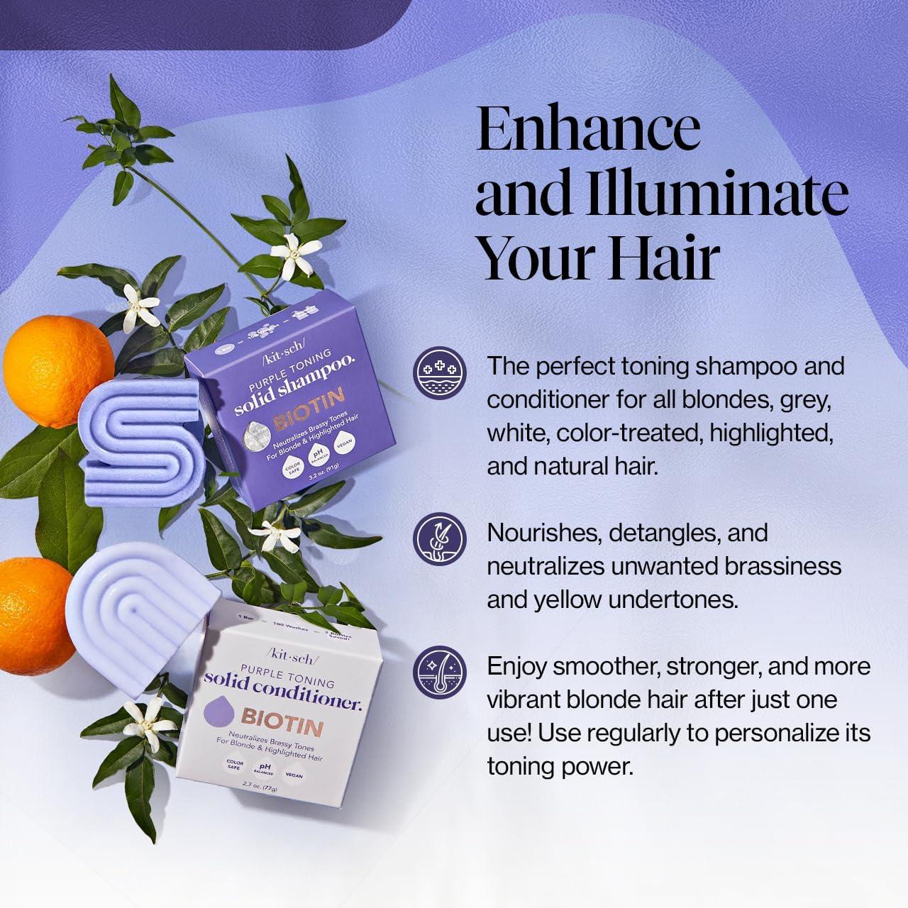 Kitsch Purple Shampoo & Conditioner Bar Set