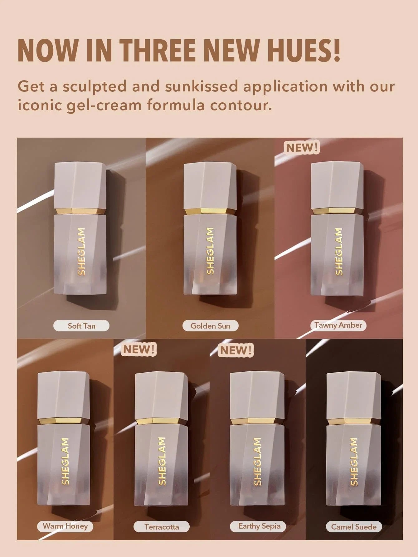 SHEGLAM Liquid Contour Stick Cream Bronzer Makeup-Warm Honey