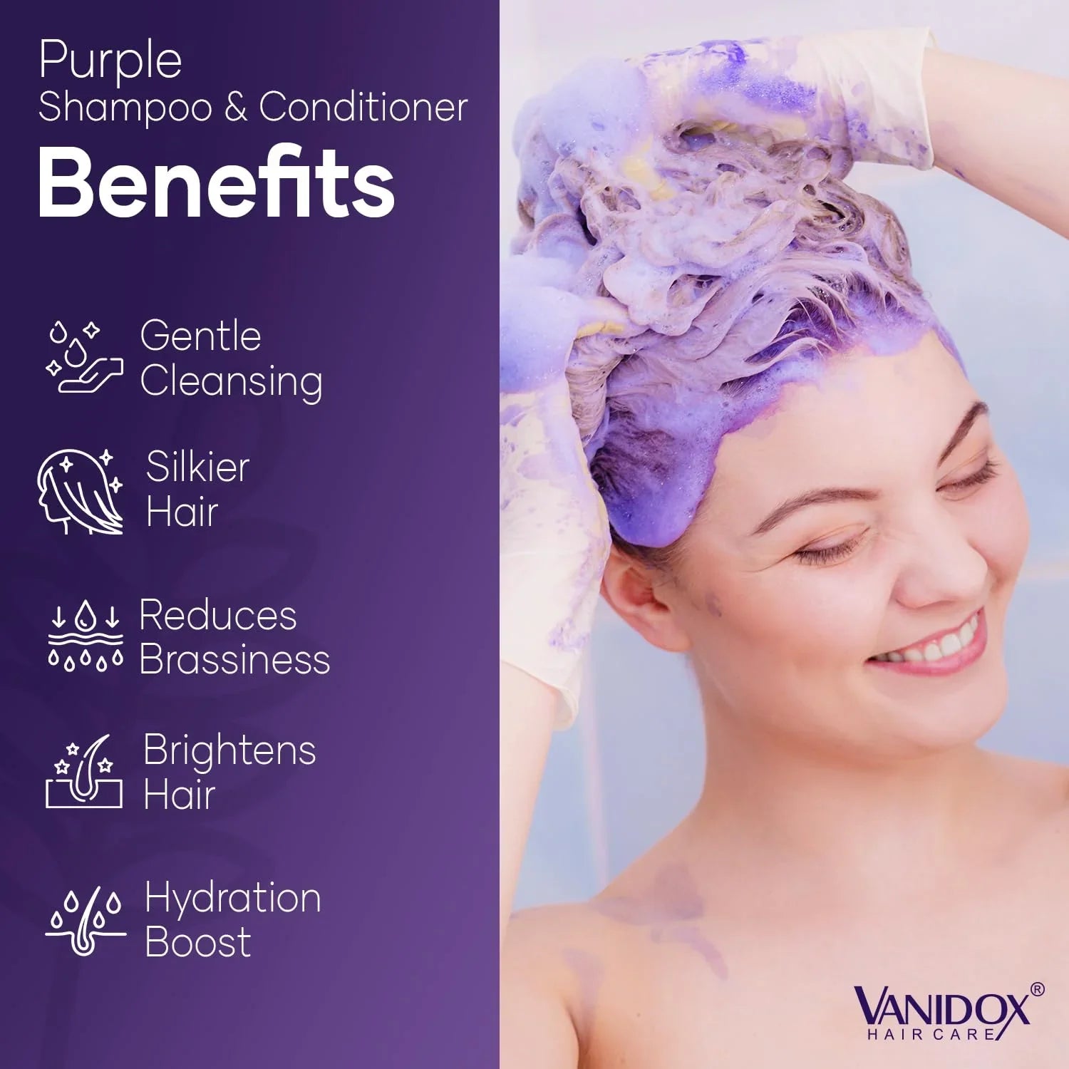VANIDOX Purple Shampoo and Conditioner Set