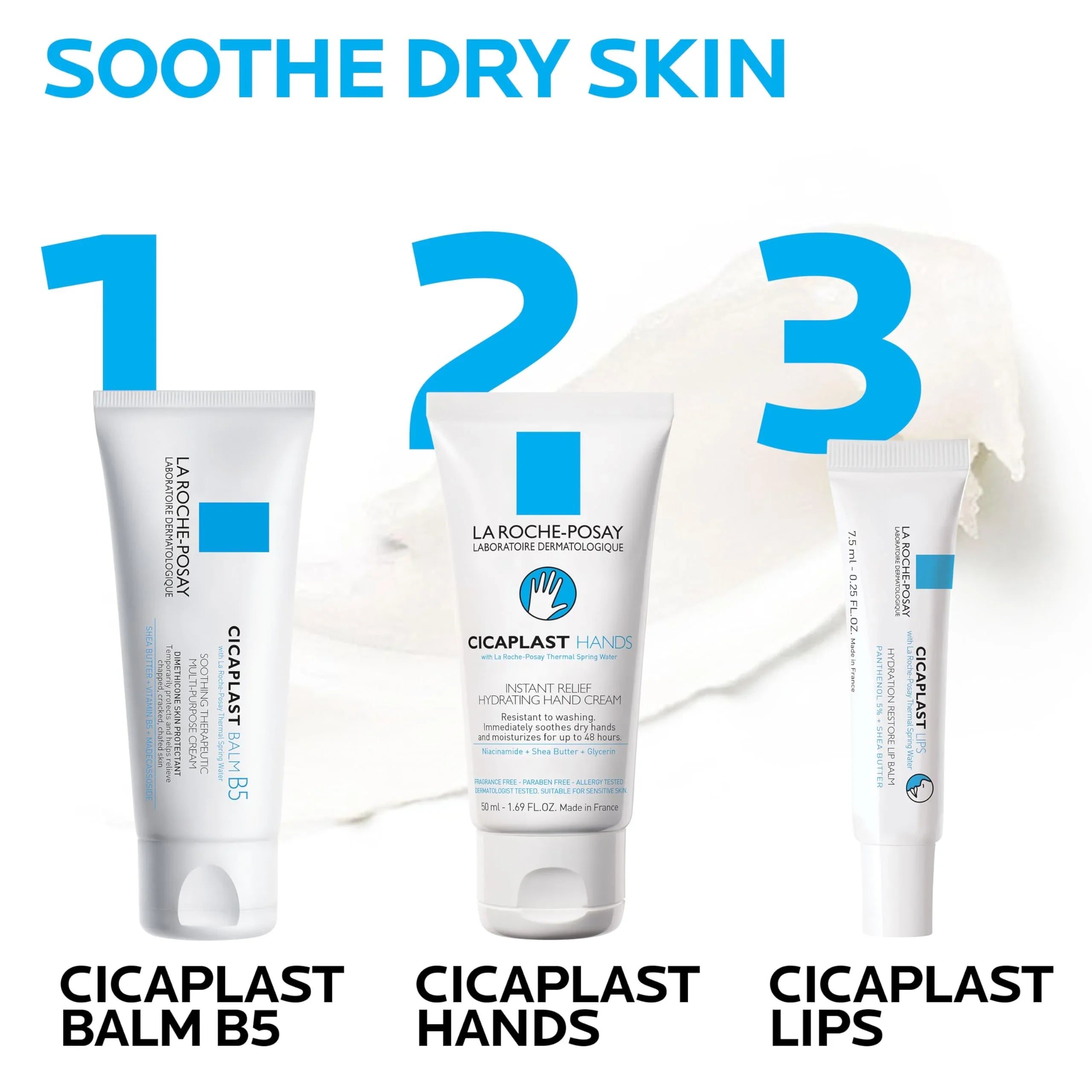 La Roche-Posay Lip Balm B5 Balm with Shea Butter, Fragrance-Free