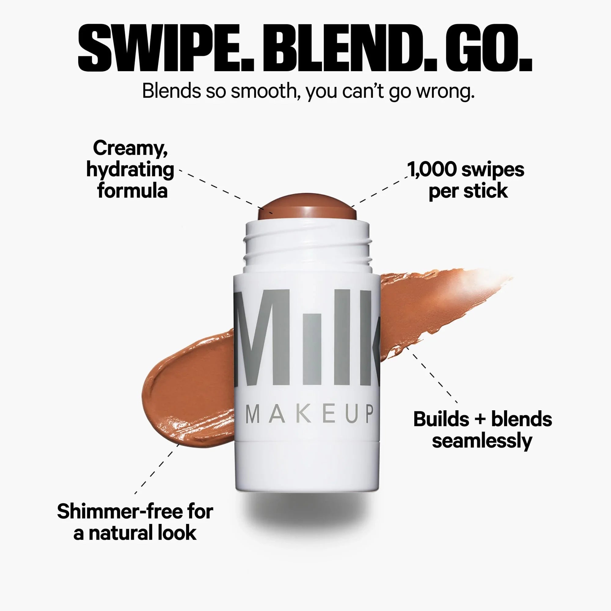 Milk Makeup Matte Bronzer – Buildable Cream Bronzer Stick with Mango Butter