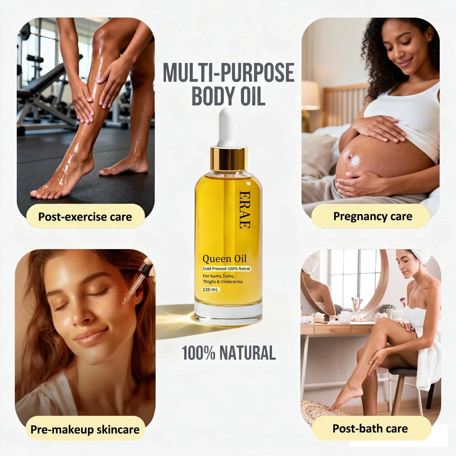 savari Queen Oil - Face & Body Oil for Crepey Skin