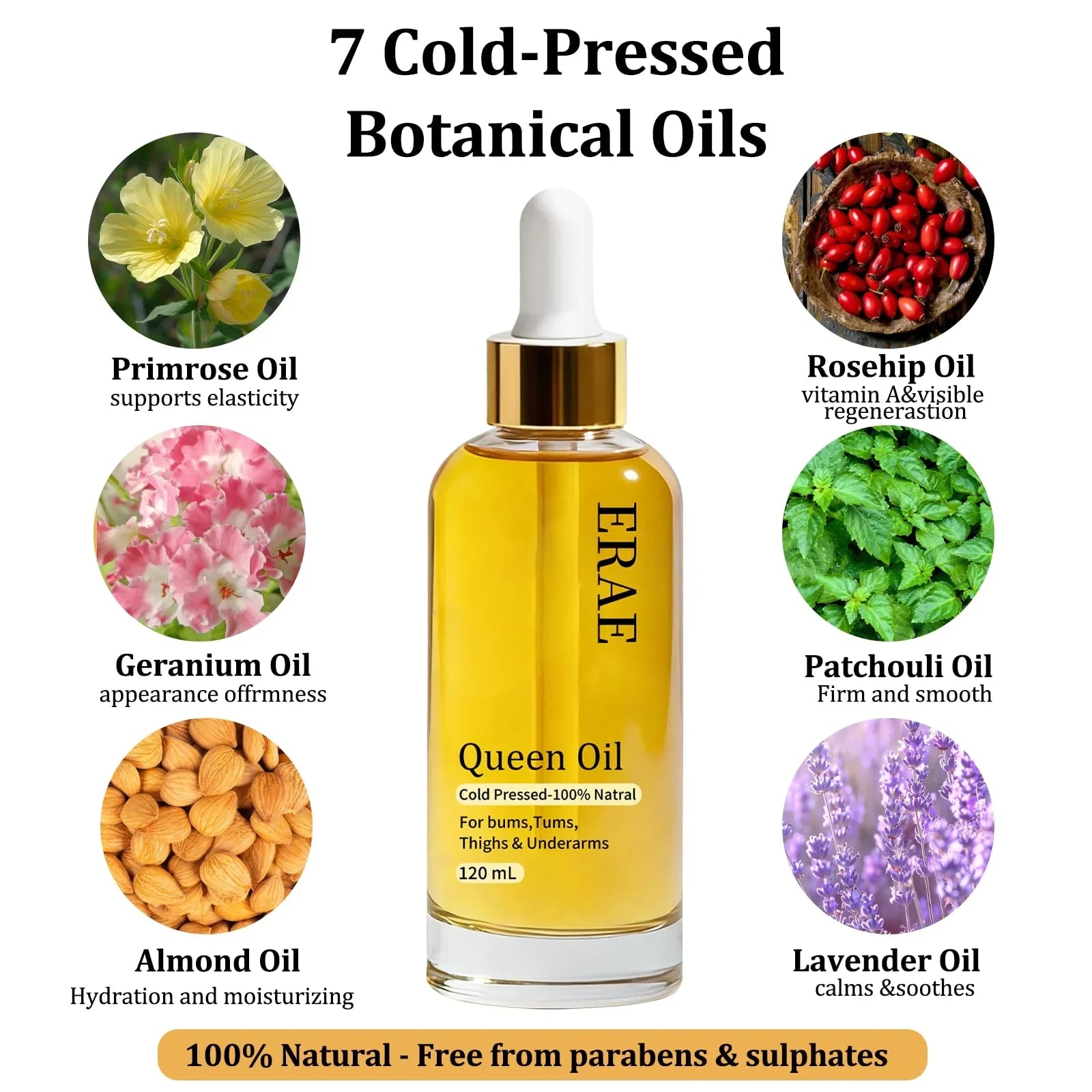 savari Queen Oil - Face & Body Oil for Crepey Skin