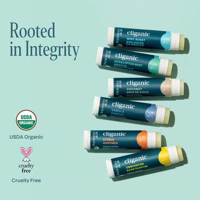 Cliganic Organic Lip Balm Set (6 Flavors) - Image 2
