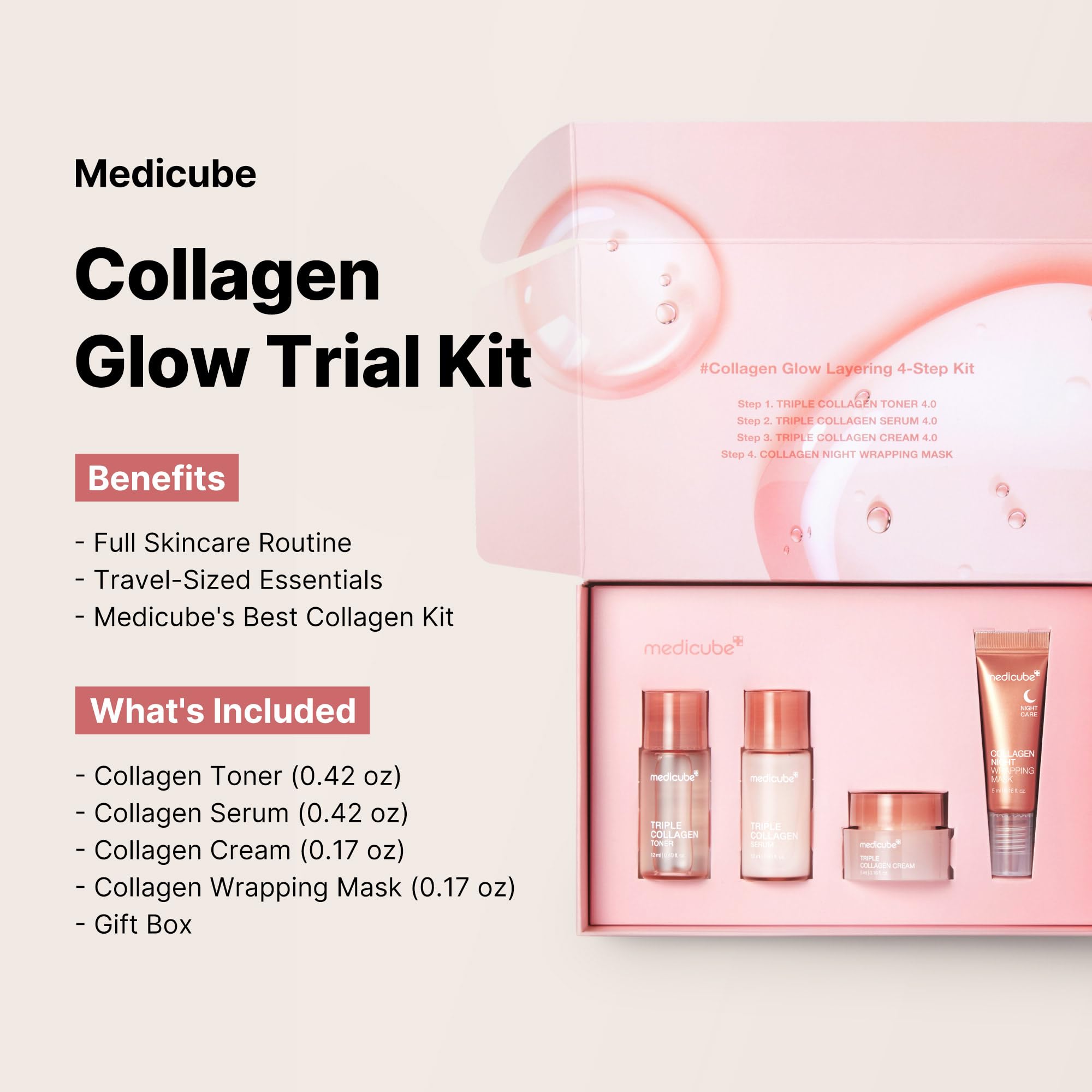 medicube Glass Skin Collagen Trial Kit
