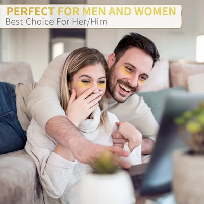 NAZANO 24K Gold Under Eye Patches - 60 Pack for Puffy Eyes - Image 3