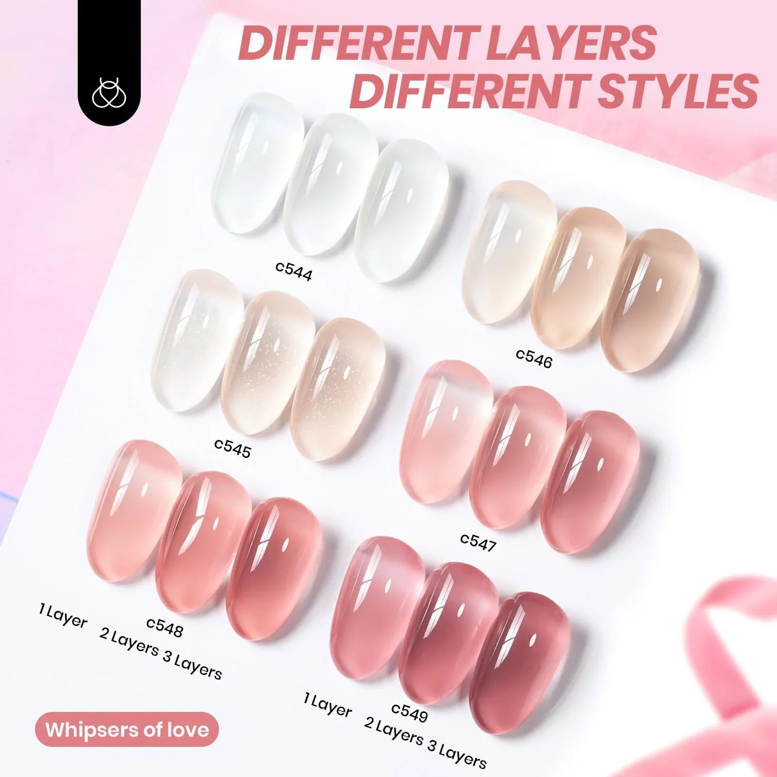 beetles Gel Polish Gel Polish Whispers of Love Jelly Gel Nail Polish Set