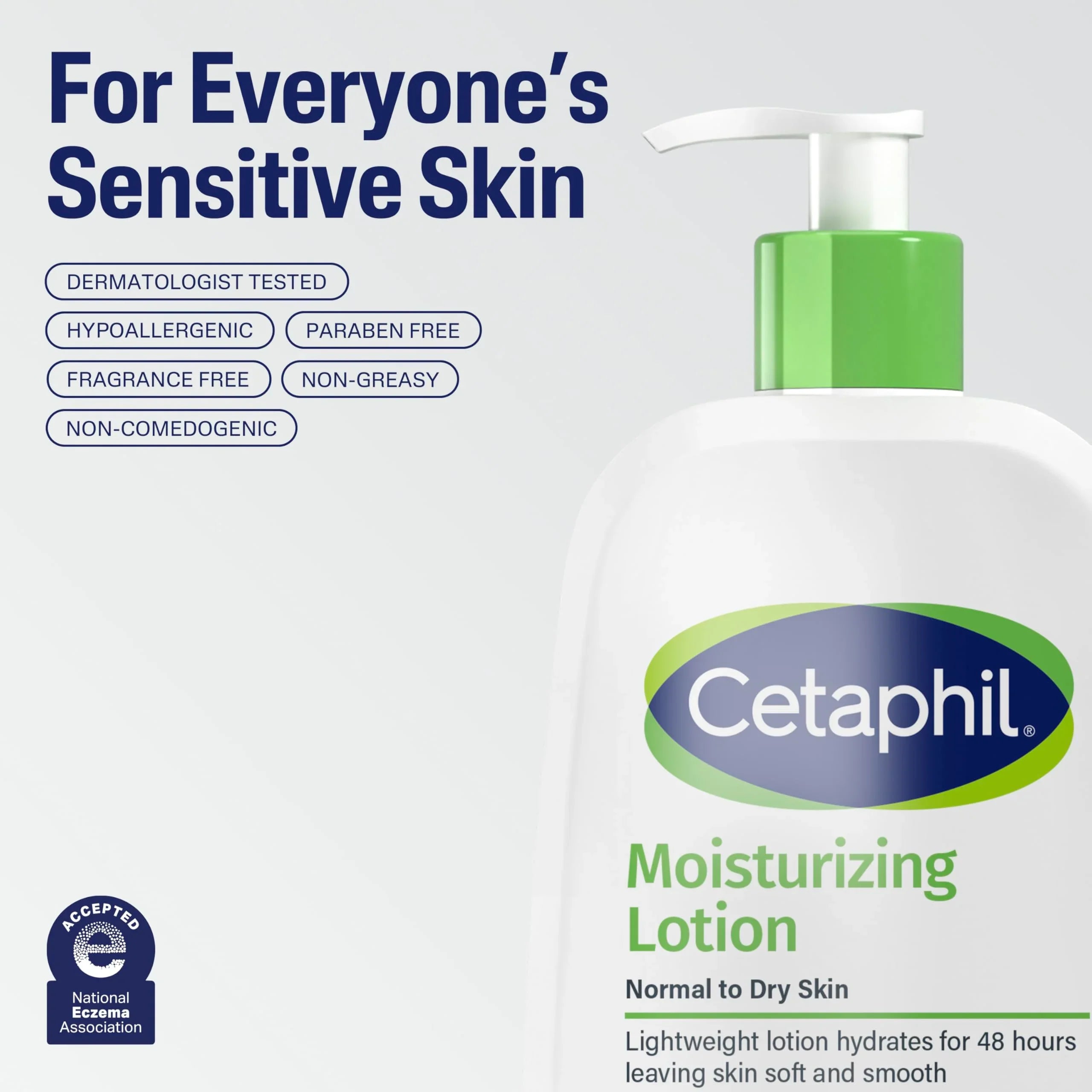 Cetaphil Face & Body Moisturizer, Hydrating Moisturizing Lotion for All Skin Types