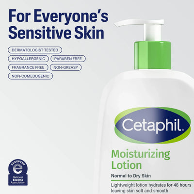 Cetaphil Face & Body Moisturizer, Hydrating Moisturizing Lotion for All Skin Types - Image 3