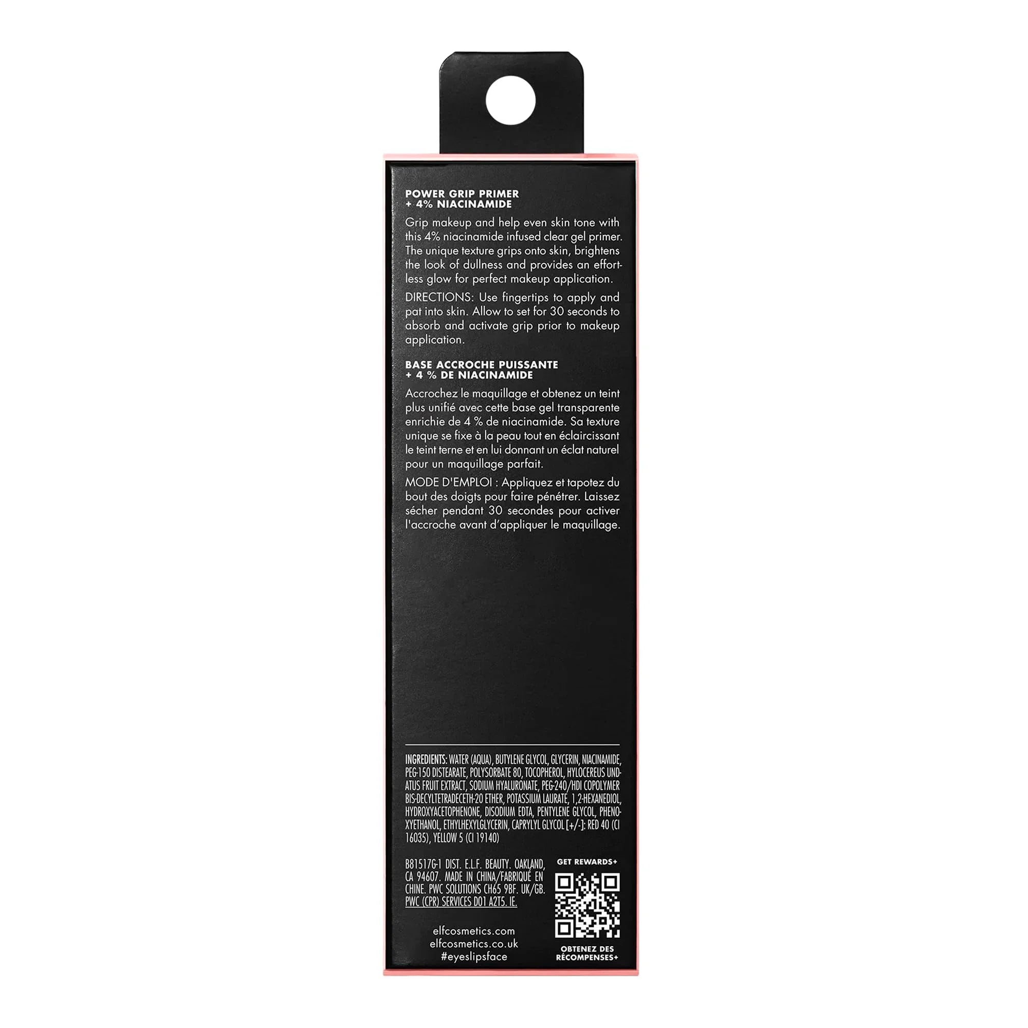 e.l.f. Power Grip Primer + 4% Niacinamide, Gel-Based & Hydrating Face Primer