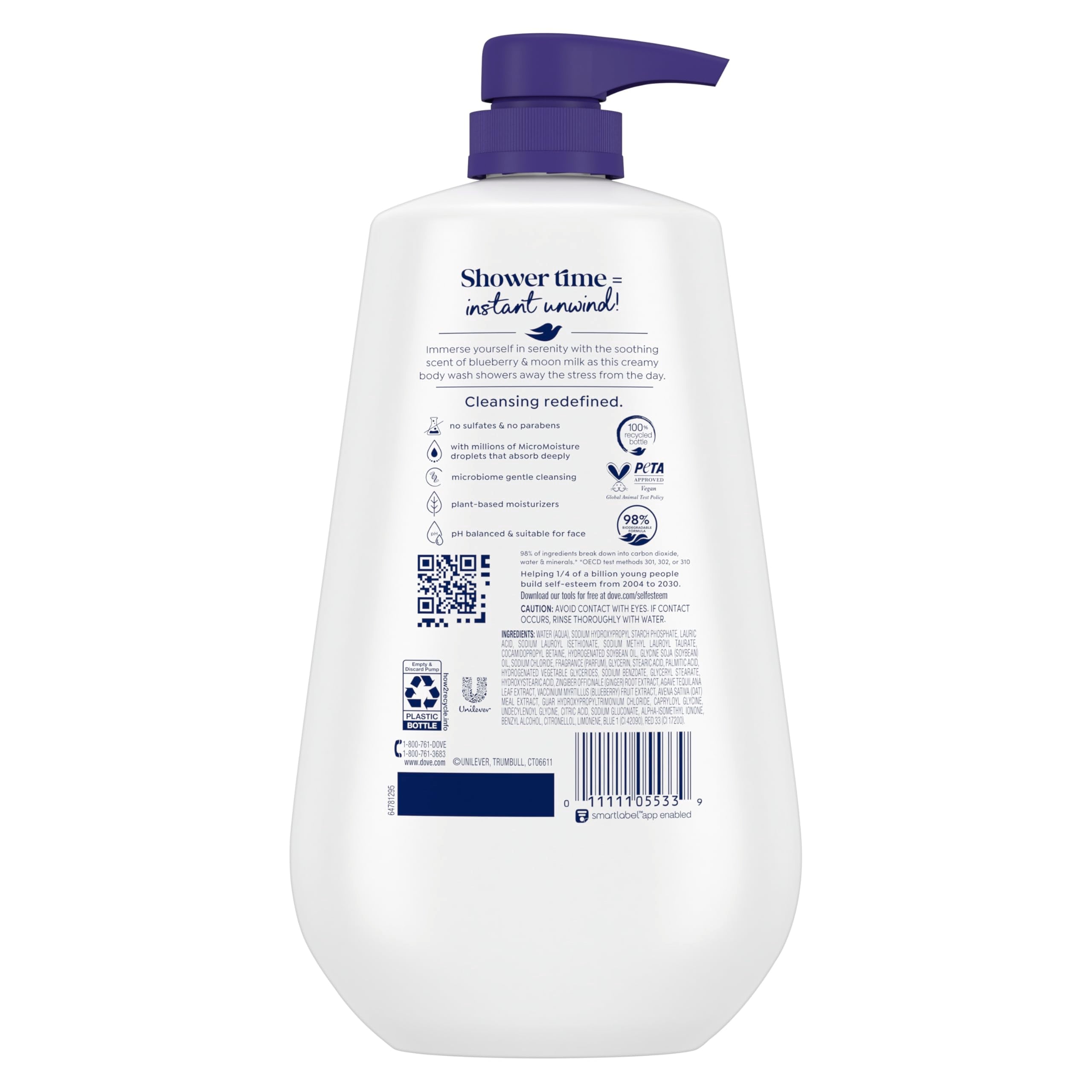 Dove Blueberry & Moon Milk Body Wash