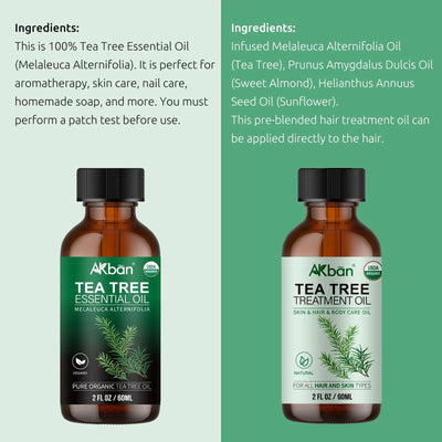 AKBAN Tea Tree Hair Treatment Oil – 100% Pure & Natural - Image 3