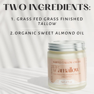 Amallow 100% Grass Fed Beef Tallow for Skin Care (Orange Creamsicle) - Image 2