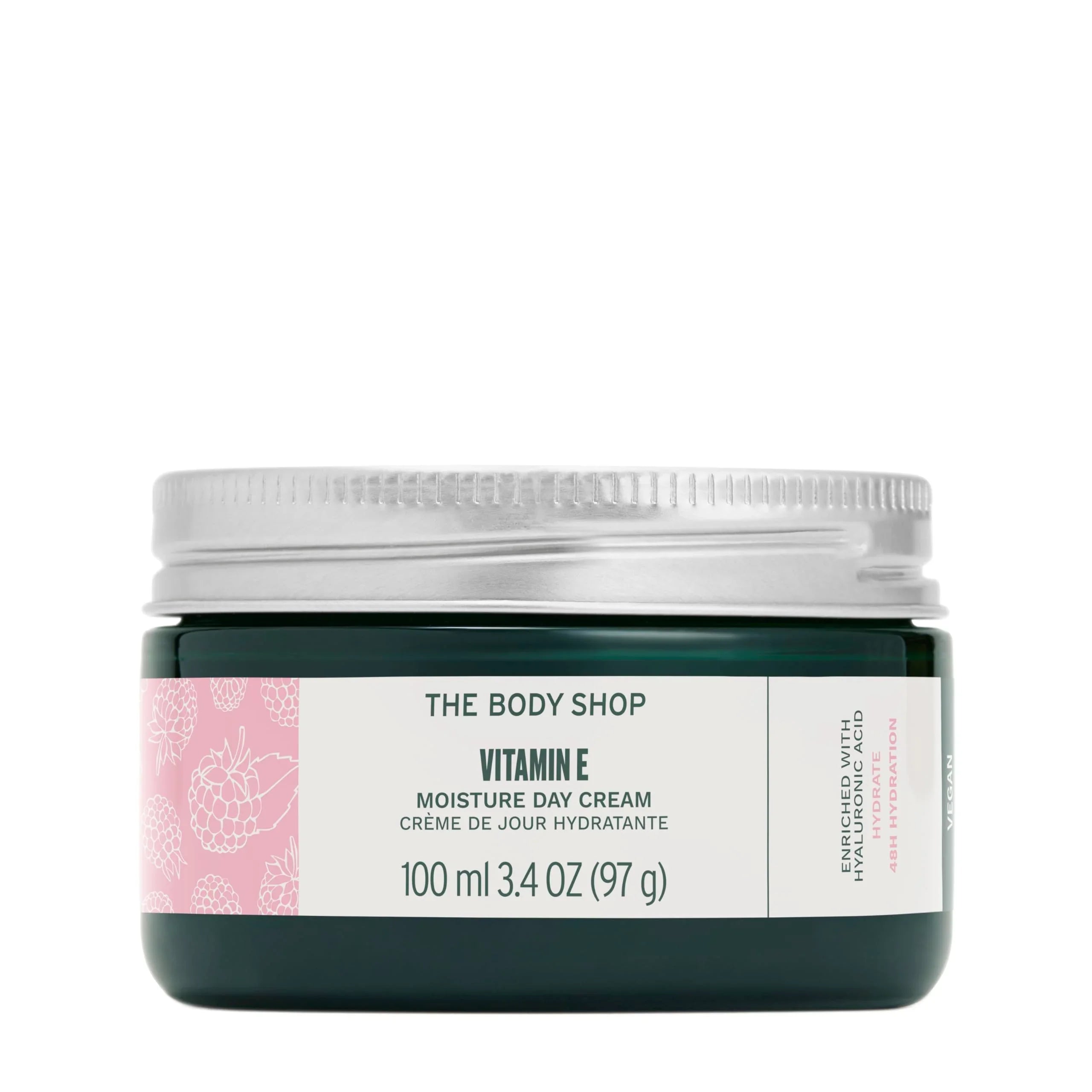 The Body Shop Vitamin E Moisture Cream – Fast Absorbing For All Skin Types – 3.4 oz