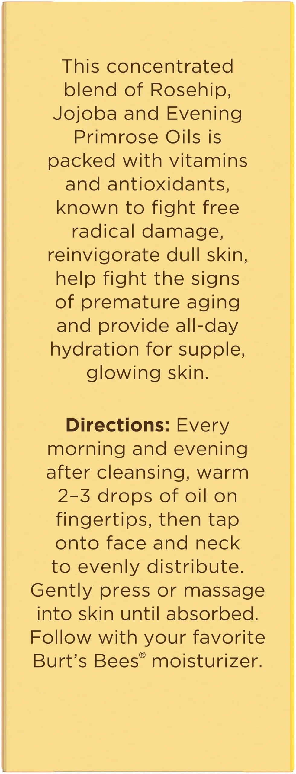 Burt's Bees Gua Sha Face Oil With Rosehip Seed Extract
